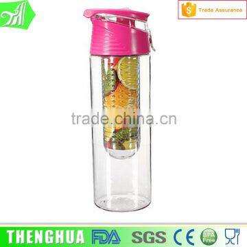 750ml bpa free fruit infuser bottle, drinking water bottle