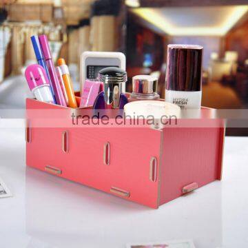 Wooden Cosmetics Storage Box / DIY Organizer photo-3