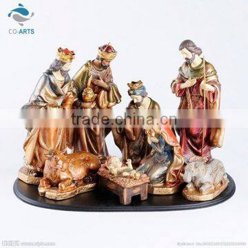 Hand carved low cost wholesale religious figurines