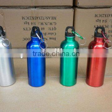 500ml With Heat Transfer Logo and Carabiner Lid for Aluminum Sport Water Bottles photo-2