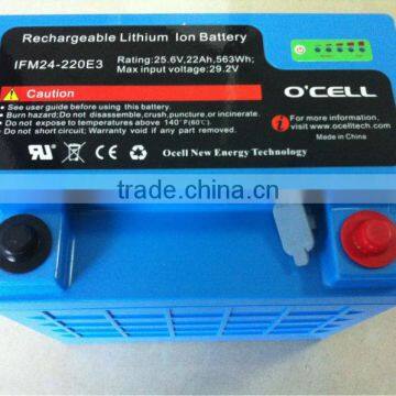 24V 22AH LiFePO4 Battery Pack