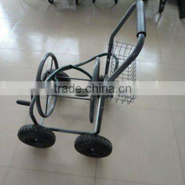 metal four wheel garden hose reel cart HR1882
