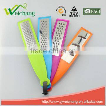 WCTS1211New product stainless steel grater 4 in 1 manual cheese grater vegetable kitchen graters with PP handle