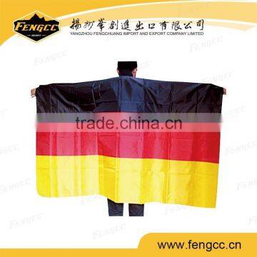 2016 Euro cup hot sale German body flag sports rain ponchos