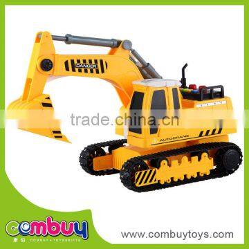 Top sale plastic friction inertial set mini electric toy excavator rc truck 1:14