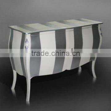 Buffet Comoda Louis XIV Stripe Mahogany Wood Furniture photo-3