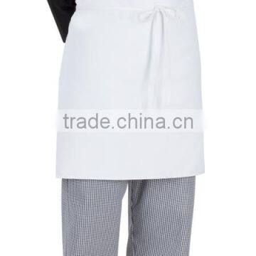 wholesale polyester White half waist aprons