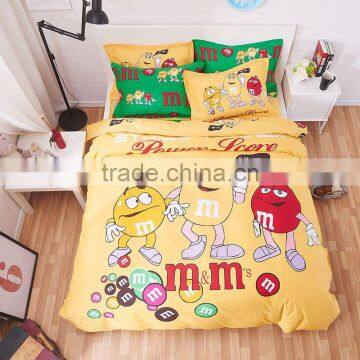 Home tetiles bedclothes100% cotton cartoon reactive printing 3/4pcs bedding sets include duvet cover bed sheet pillowcase