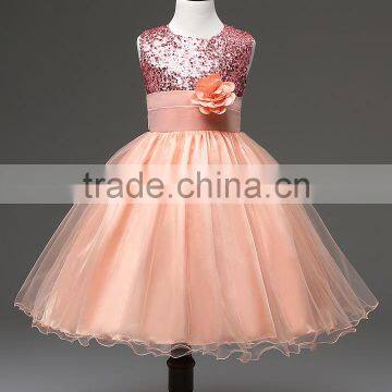3-12yrs Summer Christmas Cute Flower Girls Dress Sequined Mesh Girl Clothing Sleeveless Princess Dresses Girl Costume Kids Girls photo-2