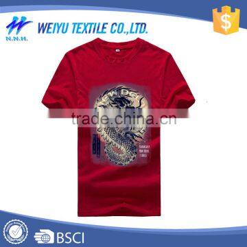 printing custom softextile 100% cotton gym tshirt