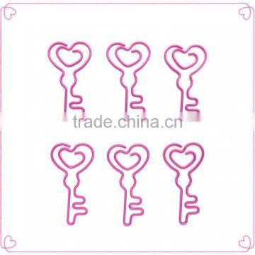 Red Color PET Coated Metal Wire Clips OEM Drinking Bottle Shaped Document Clips photo-3