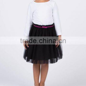 New Design Children's Tulle Skirt With Pleats Girls Kids Clothes Kid Clothing HSD5347