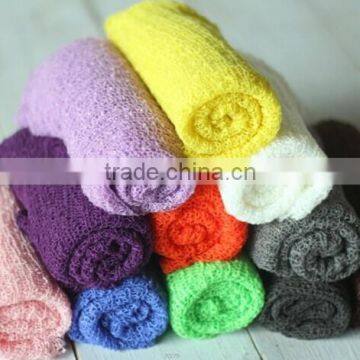 Multiple Color and Size Newborn Rayon Wrap Baby Stretch Knit Wrap Photo Props Newborn Photography photo-3