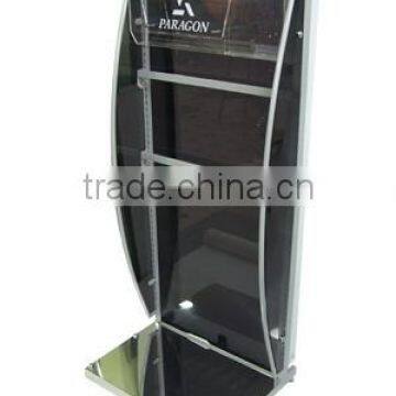 unique slotted pipe acrylic black board golf club display rack