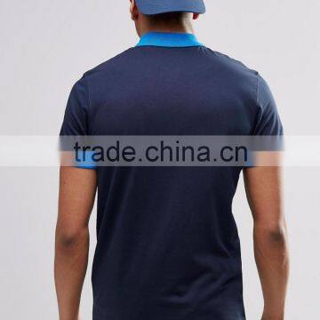 MGOO New Design Casual Summer Plain Side Split 180g 100% Cotton Short Sleeve Mens POLO T-Shirt With Chest Printing photo-2