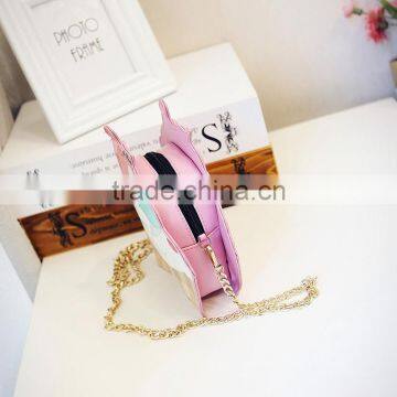 Bright Shining&healthy pu Material Kids Purse With Zipper Ice Cream Shape Girl photo-2