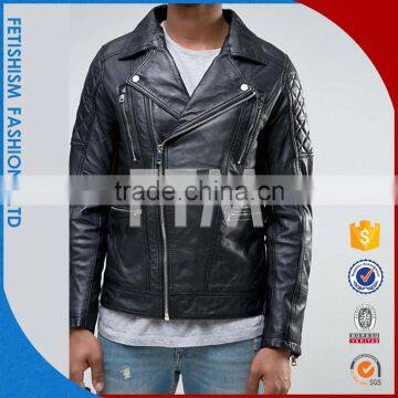 Sleeve Pincer Rackmount Motorcycle Leather Jacket pu Leather Slim Men's Winter Jacket Coat