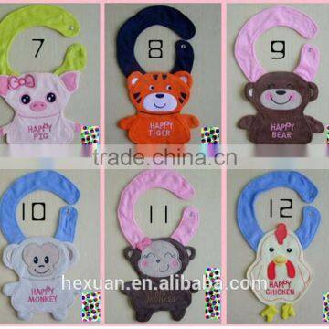 12 Designs Stocked You Can Choose ,animal Design Baby Bibs photo-2