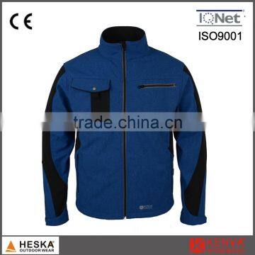 New design imitation jean oem softshell jacket with 3 layer