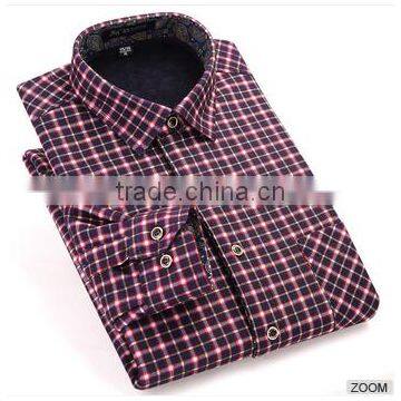 Hot Sale Man Dress Shirt Long Sleeve Plaid Man Dress Clothing Lastest Dress Designs for Men photo-3