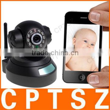 Wireless P2P PIR MJPEG Infrared IP Camera with QR Code and Smartphone Viewing Function, Samrt Baby Monitor