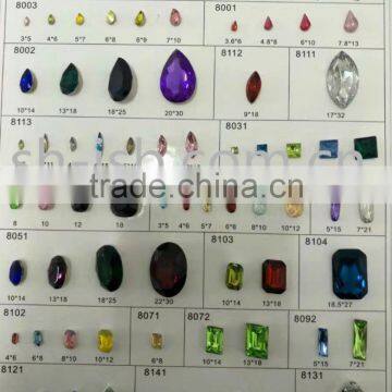 Special Shaped Resin Stone,artificial Teardrop Resin Stone, Point Back Resin Stones photo-6