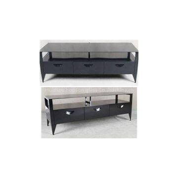 Tv Stand Black Glass Table Top