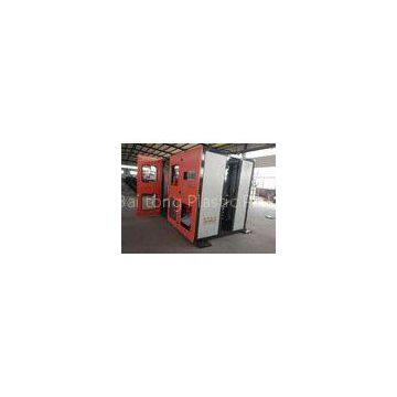 Fully Automatic Blow Moulding Machine , Electric Driving Twin Station Bottle Blower Machine