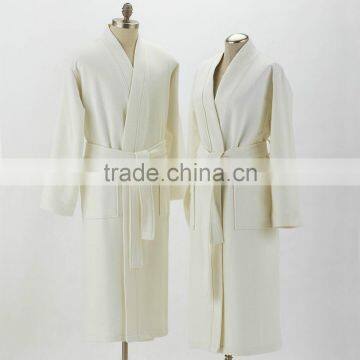 100%cotton Waffle Weave Bathrobe Dressing Gown photo-2