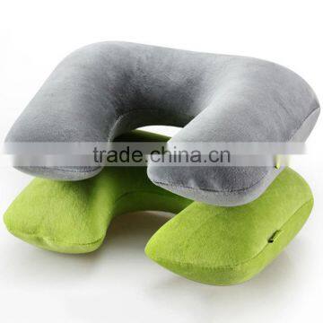 polyester airline pillow set u-shape support head neck pillow travel pillow