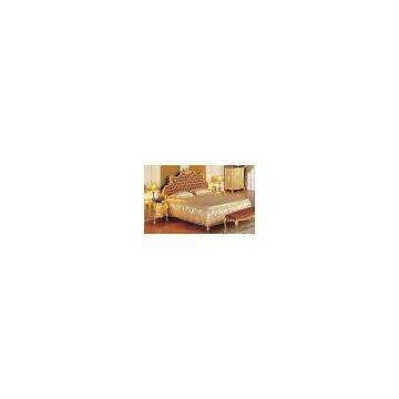 Luxury wooden bedroom furniture - solid wood baroque antique bed