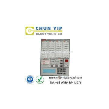 Front panel and push button membrane switch