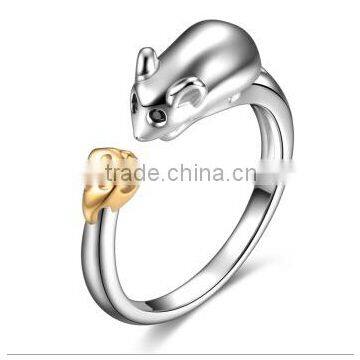 Old Chinese"Chinese Twelve Zodiac" Silver The Twelve Animal of Year Knuckle Open End Ring photo-3