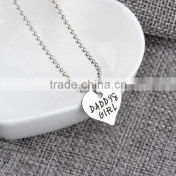 Fashion DIY Keychain and Necklace Heart Gift New Mommy Daddy Mother Father's Day photo-5