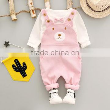 Customize cute baby doll clothes outfits 2 pcs wholesale