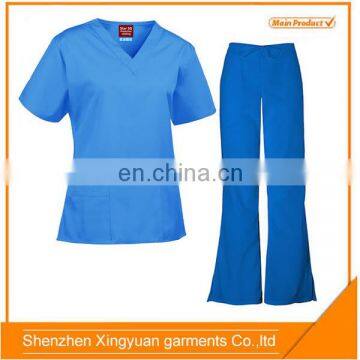Custom Women Design Hospita Staff Nursing Scrub Suits Uniforms