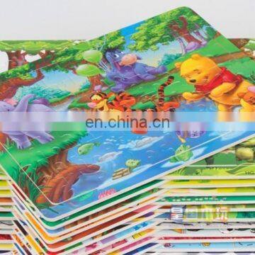 Cheap blank sublimation gift jigsaw for childern