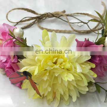 Girls flower headband beautiful flower garlands for indian weddings FH2283