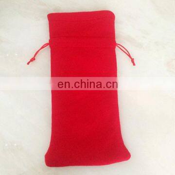 2016 Christmas Bottle Cover Santa Claus Winebottle Cover Drawstring Bottle Cover 13*32cm
