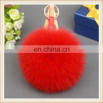 2016 Fashion Chinese Wholesale Bag Accessory Fluffy Genuine Fox Fur Pom Poms