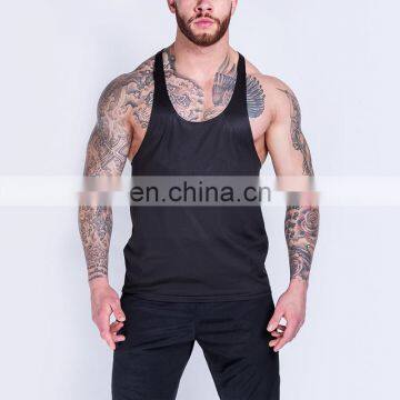 mens black spaghetti strap stringer jersey vest