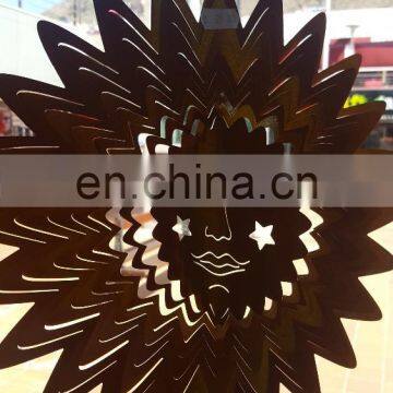 Copper Surface Wind Spinner Spiral Chime