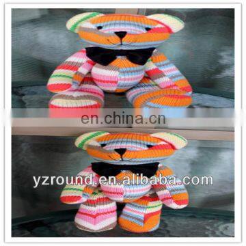 Best Love colorful knitted tiny plush ted bear