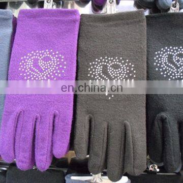 2016 hot sale thicken ladies cheap warm cashmere driving gloves