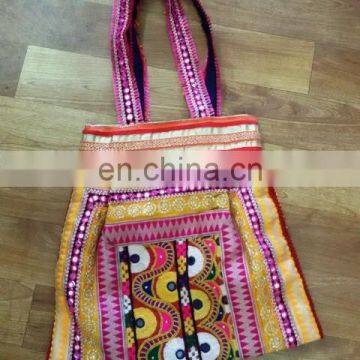 Good Design Cotton Hand Made Customized Shoulder Handcrafted Bag Factory For Ladies Purse