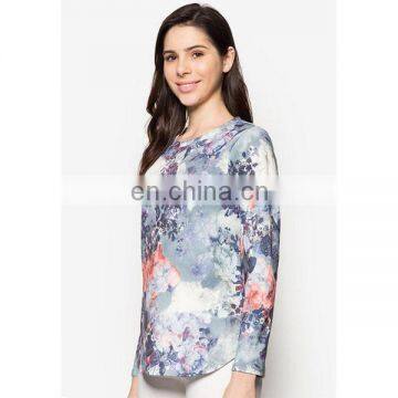 Latest Crew Neck Sweatshirt and Tops for Women Long Sleeve Muslim Blouse photo-3