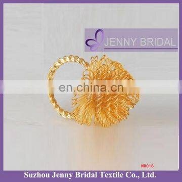 NR018 gold napkin ring for weddings decorations