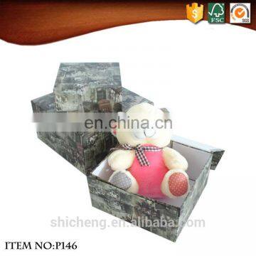 Square Paper Foldable Storage Box With Lids photo-2