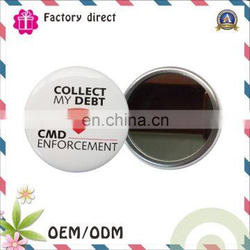 factory manufacture High quality cheap metal pocket tin mirror