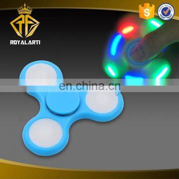 LED light anti stress ABS plastic Fidget Spinner